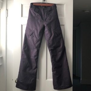 Women’s North Face eggplant ski snowboard pants